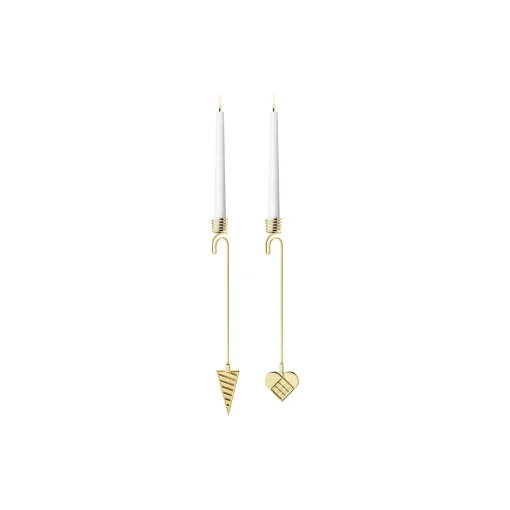 Georg Jensen 2025 Lysholder Sæt Hjerte & Kræmmerhus,