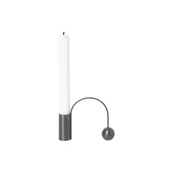 Ferm Living Balance Candle Holder, black brass