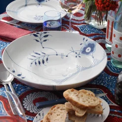 Royal Copenhagen Blå Mega Riflet fad Ø 34 cm