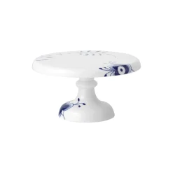 Royal Copenhagen Blå Mega Riflet fad på fod 23 cm