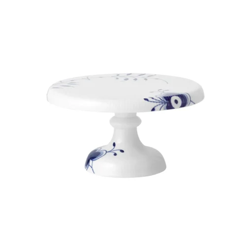Royal Copenhagen Blå Mega Riflet fad på fod 23 cm