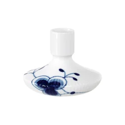 Royal Copenhagen Blå Mega Riflet lysestager 8 cm