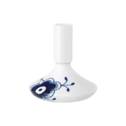 Royal Copenhagen Blå Mega Riflet lysestager 12 cm