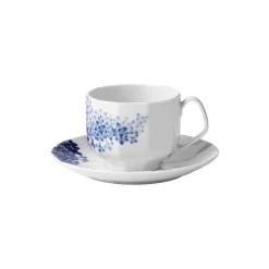 Royal Copenhagen Blomst kop med underkop syren