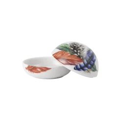 Royal Copenhagen Bonbonniere med blandede fjer
