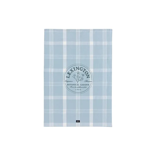Lexington Botanical Checked Organic Cotton Kitchen Towel,