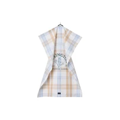 Lexington Botanical Checked Organic Cotton Kitchen Towel,