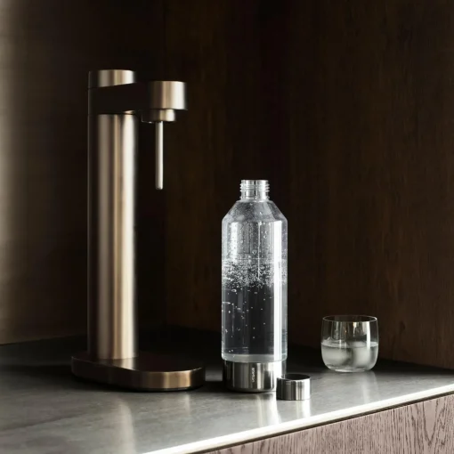 Stelton Brus flaske til kulsyremaskine, clear/steel