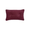 Lexington Buttoned Pillow, burgundy