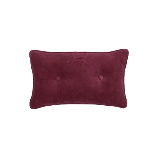Lexington Buttoned Pillow, burgundy