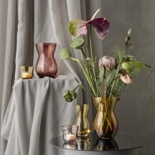 Holmegaard Calabas vase, amber