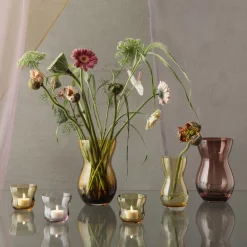 Holmegaard Calabas vase, amber