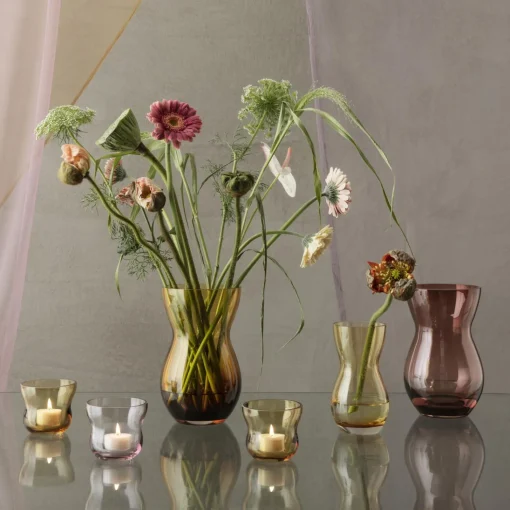 Holmegaard Calabas vase, amber