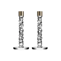 Orrefors Carat lysestage 2 stk.