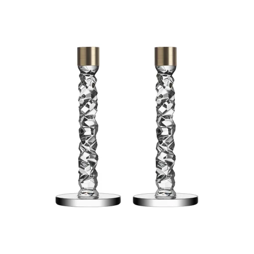 Orrefors Carat lysestage 2 stk.