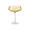 Louise Roe Champagne Coupe Triple Cut, amber