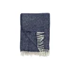Klippan Yllefabrik Chevron plaid, dark denim