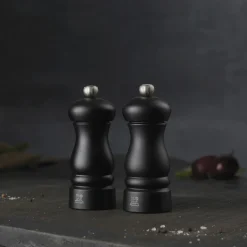 Peugeot Clermont salt- og peberkværnsæt 13 cm, mat sort