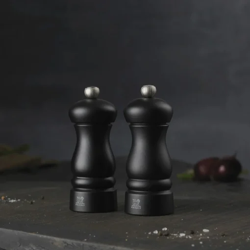 Peugeot Clermont salt- og peberkværnsæt 13 cm, mat sort