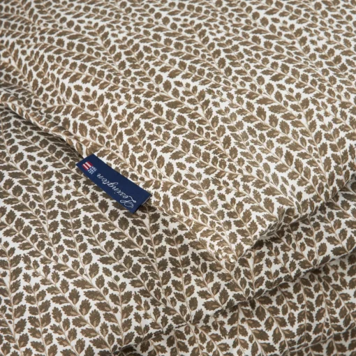 Lexington Cotton Sateen Bed Set, stone/white/beige