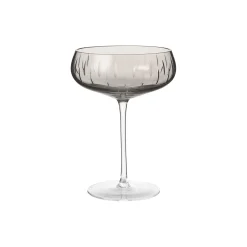 Louise Roe Crystal champagne coupe, smoke