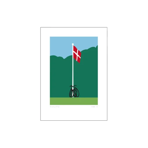 Poster & Frame Dannebrog TIl Tops