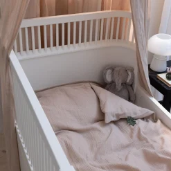 Børn Sebra 2-delt musselin babysengetøj, seabreeze beige