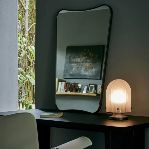 GUBI F.A. 33 Wall Mirror, black brass