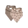 Børn Müsli by Green Cotton FLORA hagesmæk/savlesmæk 2-pak, nightingale/balsam cream/walnut