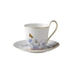 Royal Copenhagen Flora højhankskop med underkop rhododendron 27 cl