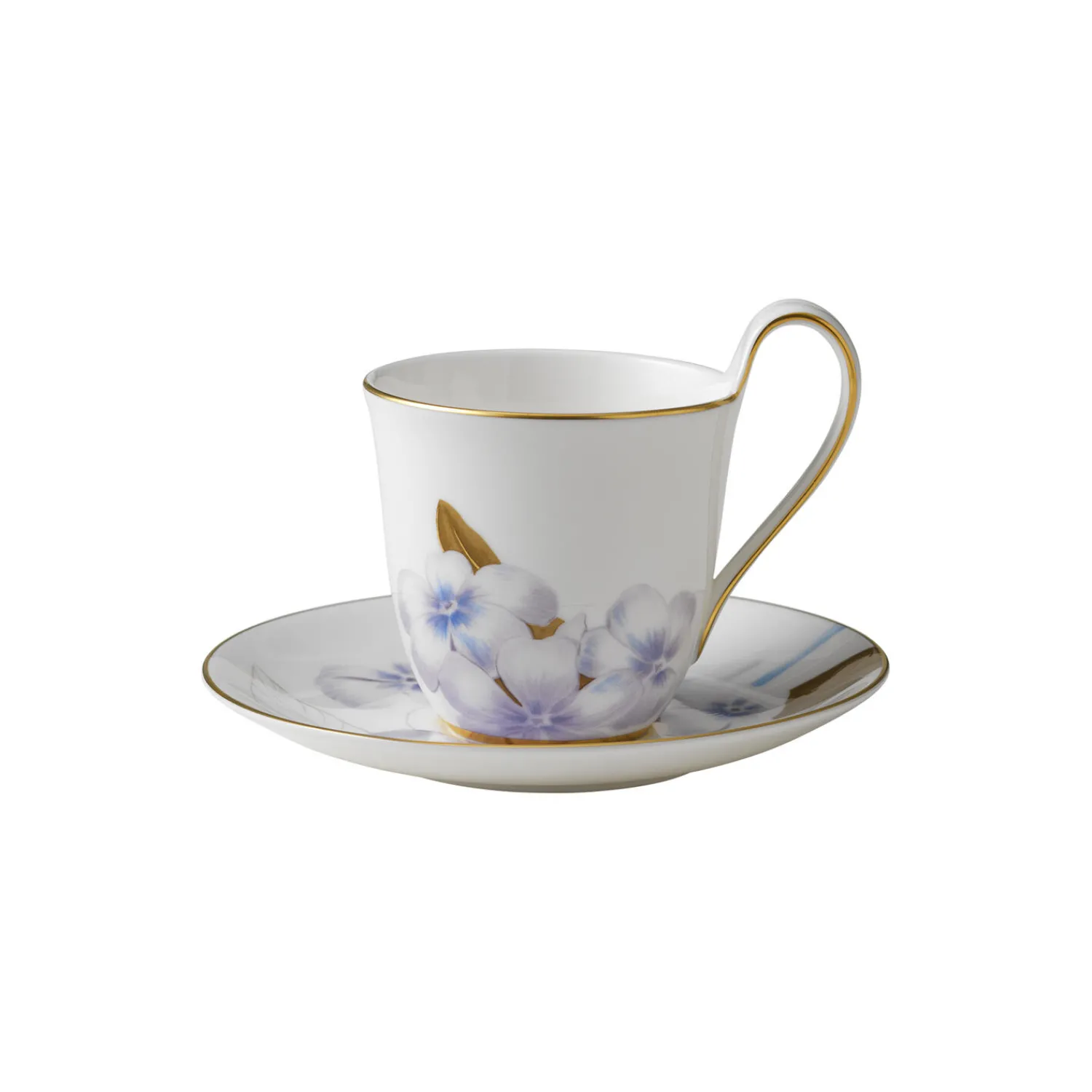 Royal Copenhagen Flora højhankskop med underkop rhododendron 27 cl