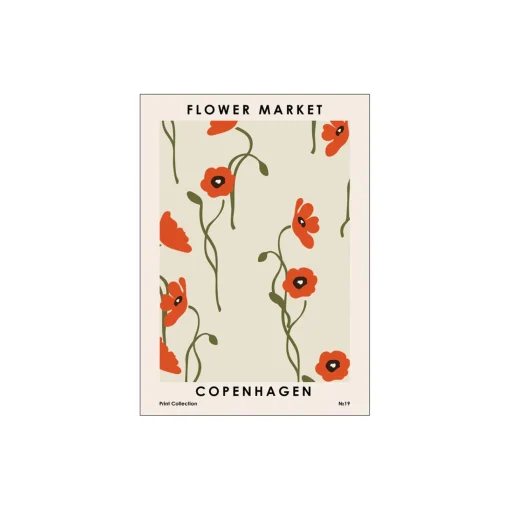 Poster & Frame Flower Market Copenhagen
