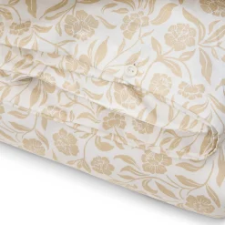 Lexington Flowers Cotton Sateen Bed Set, white/beige