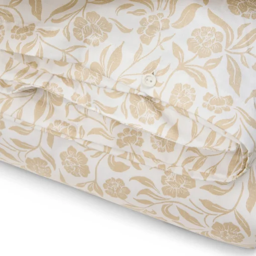 Lexington Flowers Cotton Sateen Bed Set, white/beige