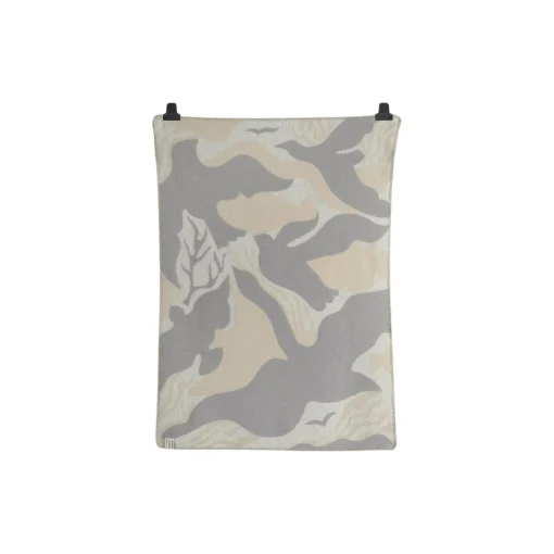 Røros Tweed FUGL OG FISK Half Size Throw, grey/beige