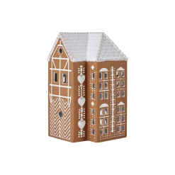 Kähler Gingerbread lyshus stor, brun