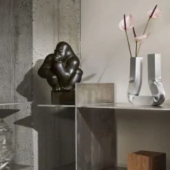 Royal Copenhagen Gorilla figur Hovedet hvilende på hånden