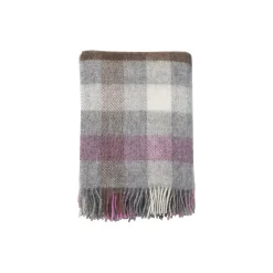 Klippan Yllefabrik Gotland multi uld plaid, multi pink