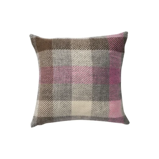 Klippan Yllefabrik Gotland multi uld pude, multi pink