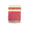 Klippan Yllefabrik Gotland stripe plaid, cerise