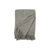 Klippan Yllefabrik Gotland uld plaid, natural grey