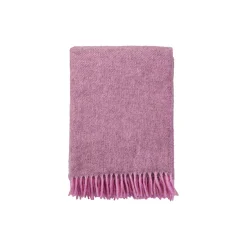 Klippan Yllefabrik Gotland uld plaid, pink