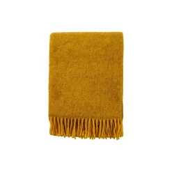 Klippan Yllefabrik Gotland uld plaid, yellow