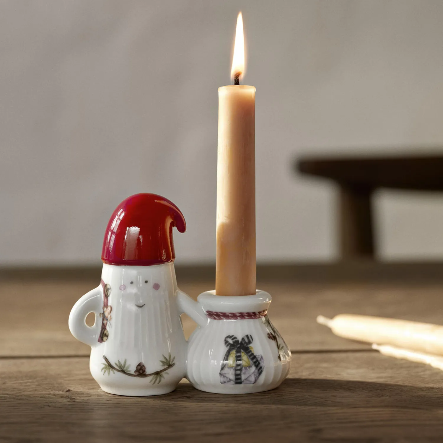 Kähler Hammershøi Christmas lysestage Nissefar