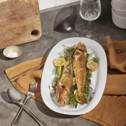 Kähler Hammershøi ovalt serveringsfad