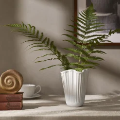 Kähler Hammershøi Unfold Vase, hvid