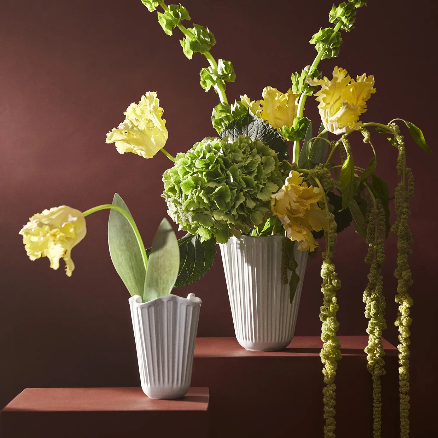 Kähler Hammershøi Unfold Vase, hvid