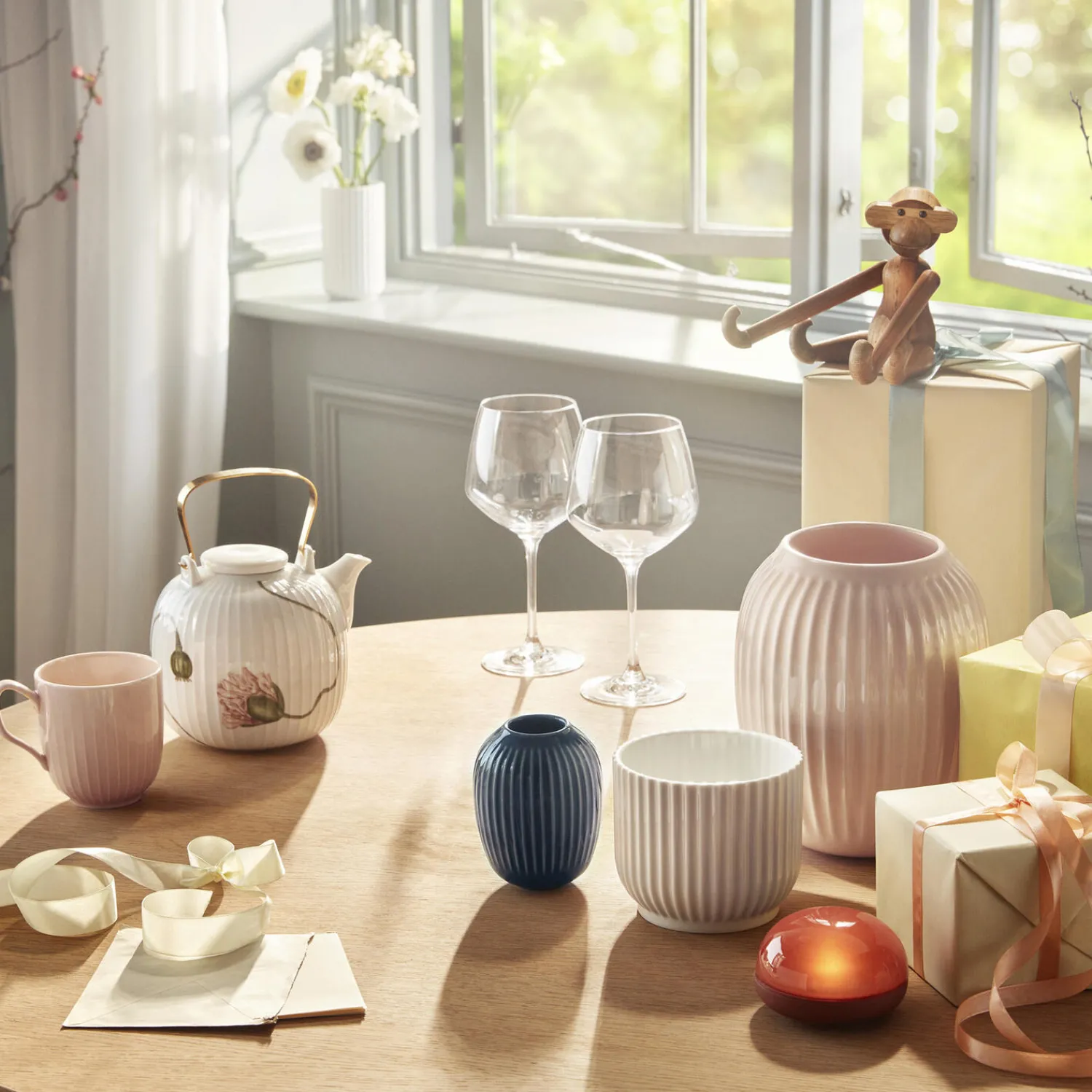 Kähler Hammershøi vase, antracitgrå
