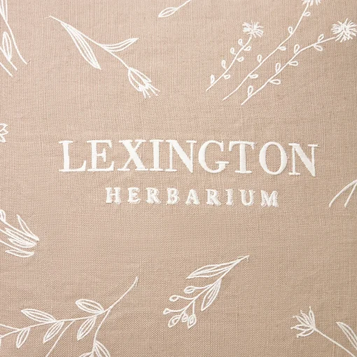 Lexington Herbarium Linen/Cotton Cushion Cover, beige/white
