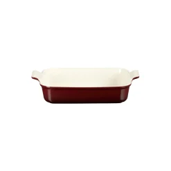 Le Creuset Heritage rektangulært fad 32 cm, garnet